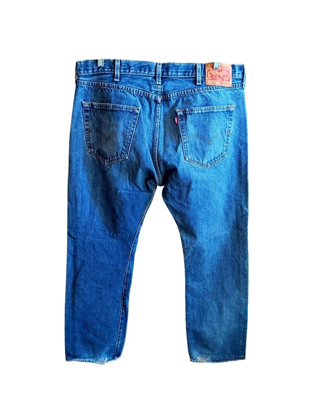 Levis 501 Buttonfly Denim Jeans 38x30 trashed Fade Distress Mens Punk Indie